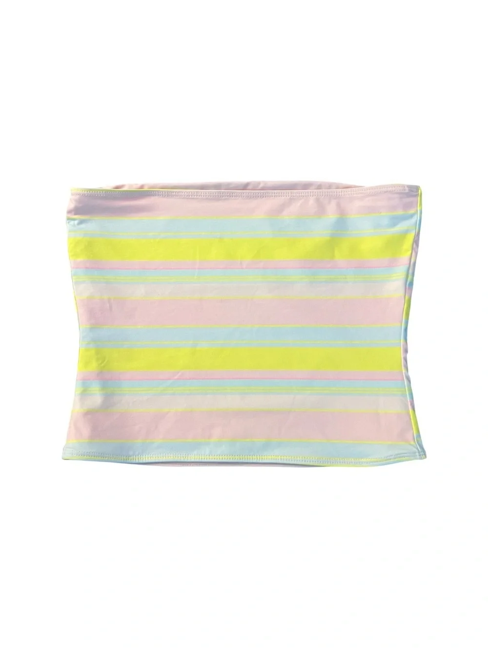 Frankie's Bikinis Pastel Pink Bandeau Swim Top Size XS